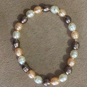 Beaded Precious Glass Pearl Bracelet
